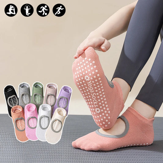 Dreamlikelin Yoga Pilates Socks With Silicone Grip For Women