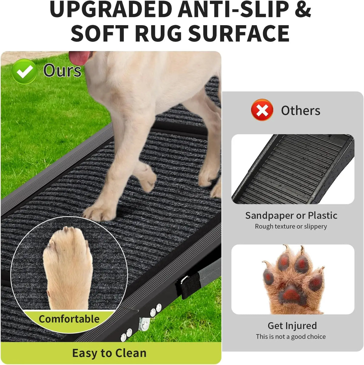 Heavy-Duty Folding Dog Car Ramp for Large Dogs