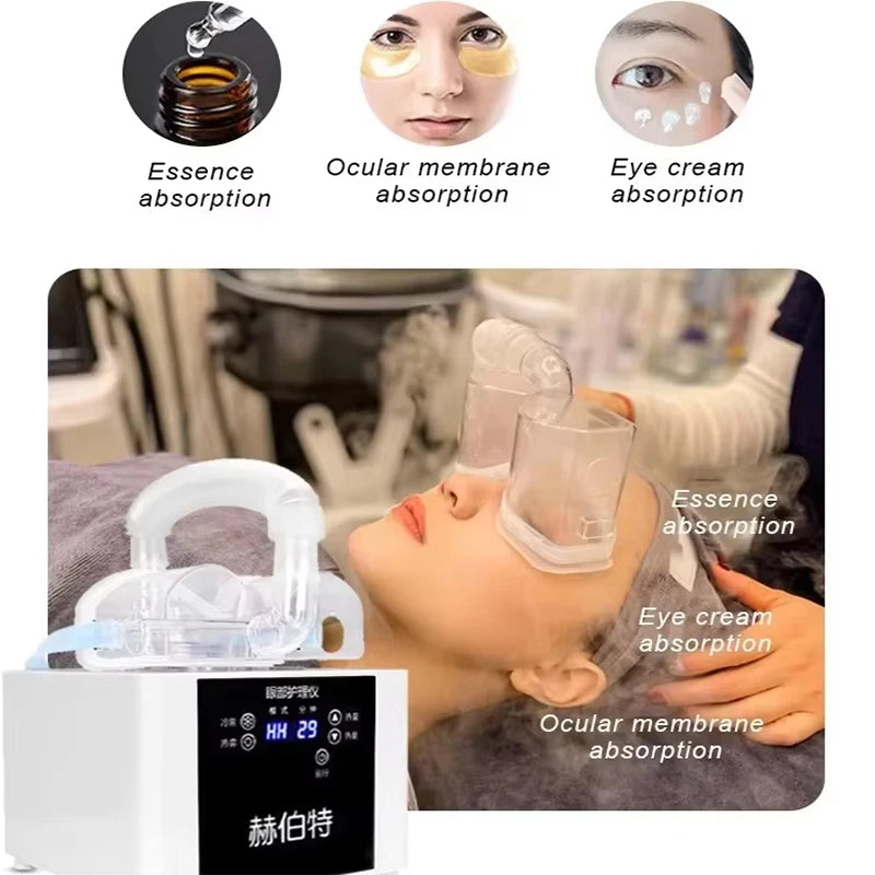 Cold Hot Eye SPA Atomizer Nano Mist Sprayer Portable Eye Steamer Relieve Fatigue Dry Eyes Dark Circles Care