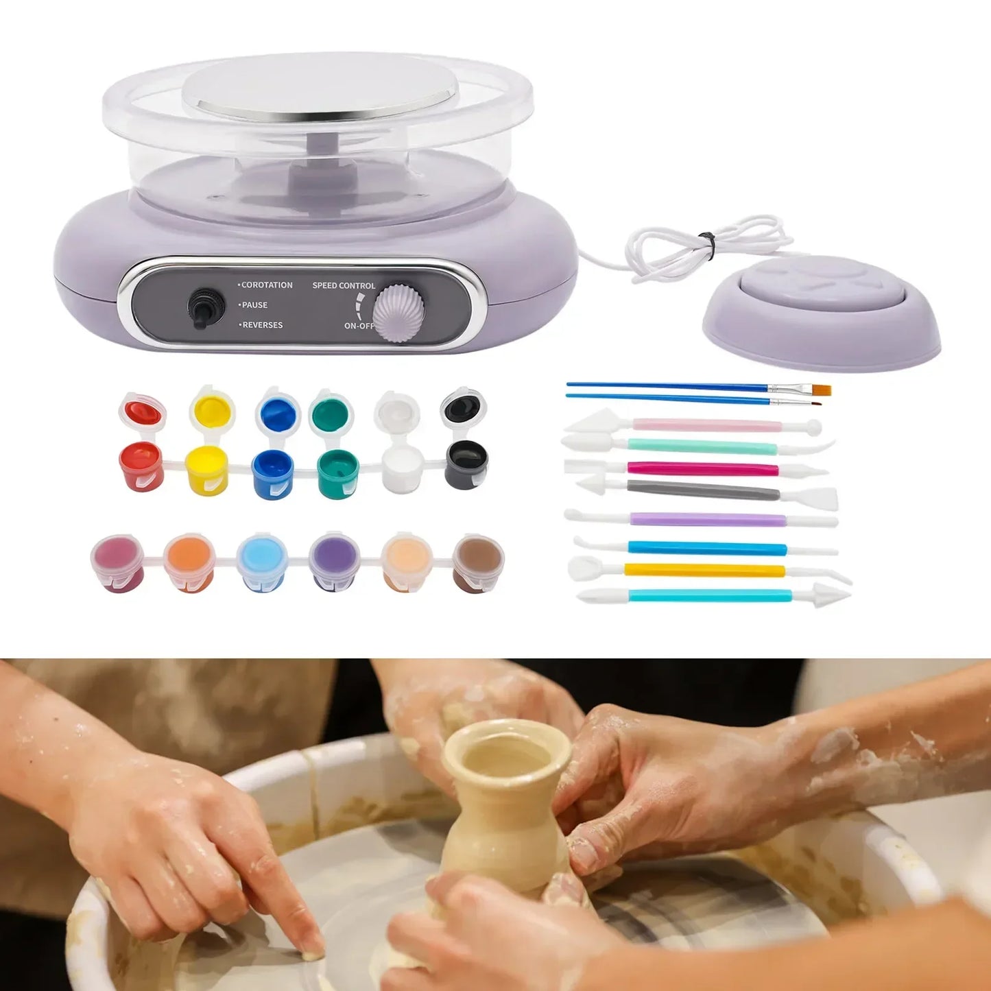 Bymaocar Professional Electric Pottery Wheel Machine For Ceramic Making
