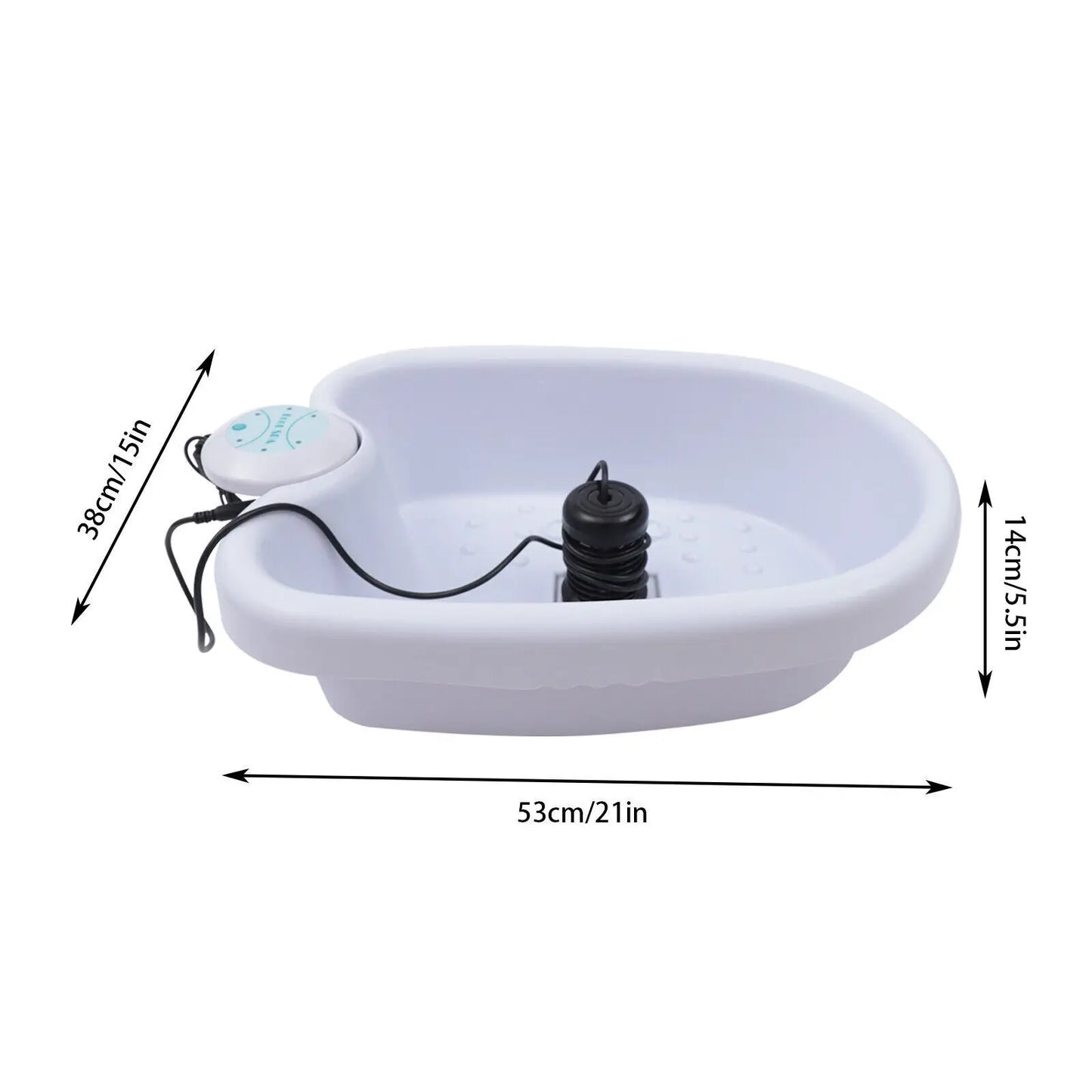 Portable Ionic Detox Foot Bath Cleanse Spa Ion Kit Machine with Tub Basin Array Timer Function and Massage Bumps for Home