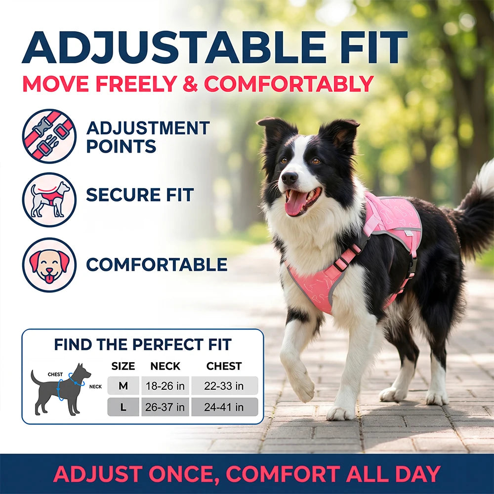 Cooling Vest Pet Cool During Walks Or At Home Features Replaceable Cooling Pack For Alaskan Malamutes, Golden, Border Outdoors