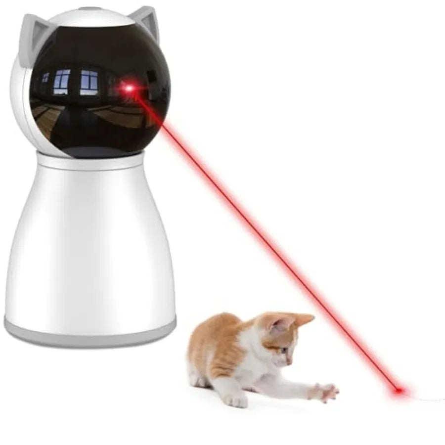 Cat Toys Laser for Indoor Cats, The 4th Generation Real Random Trajectory Motion Activated Rechargeable Automatic Cat Laser Toy