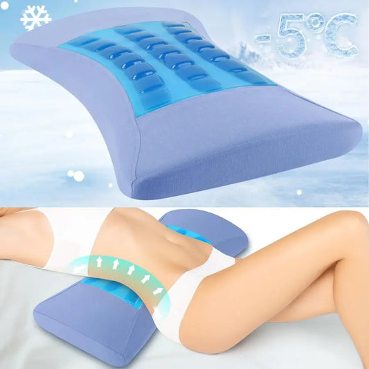 Memory Foam Back Pain Support Pillow With Cooling Gel Sciatica