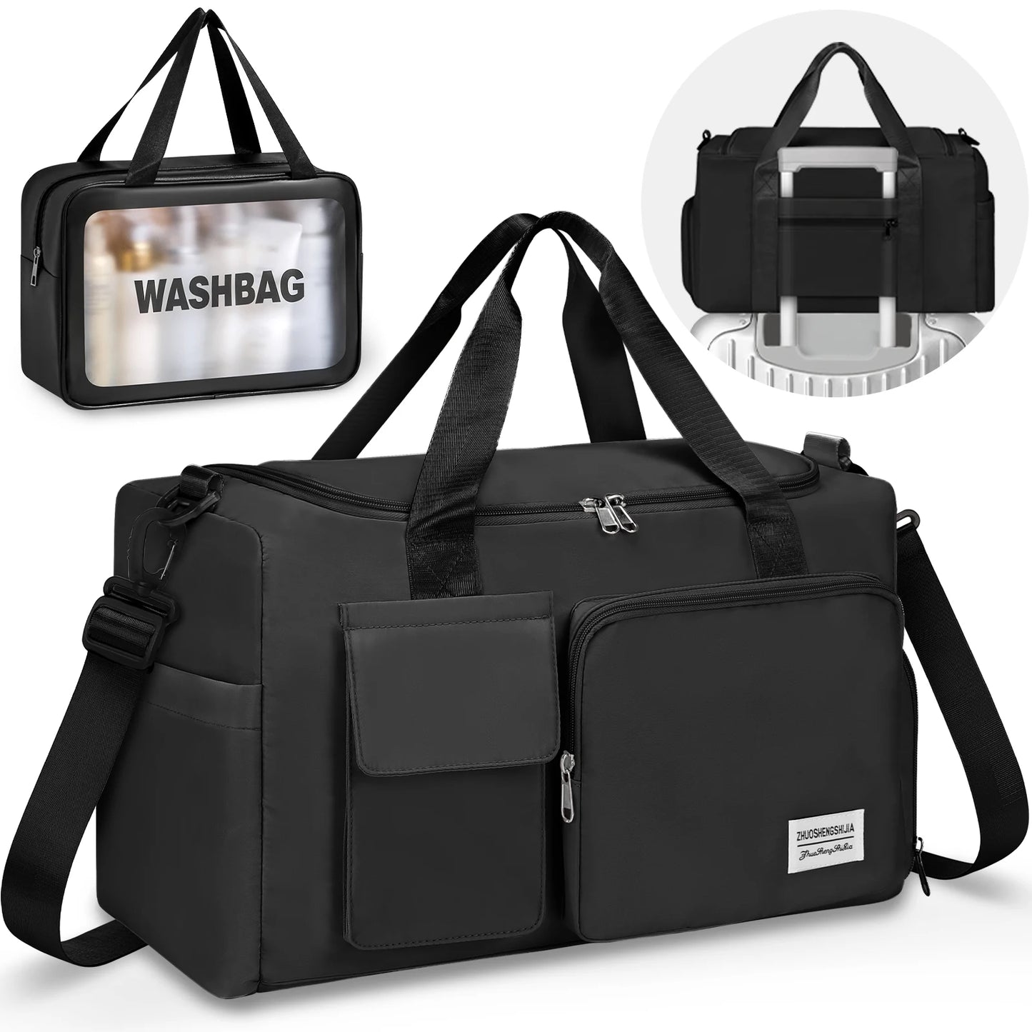 Fitness Sports Travel Bag Waterproof Duffel With Wet Dry Separation