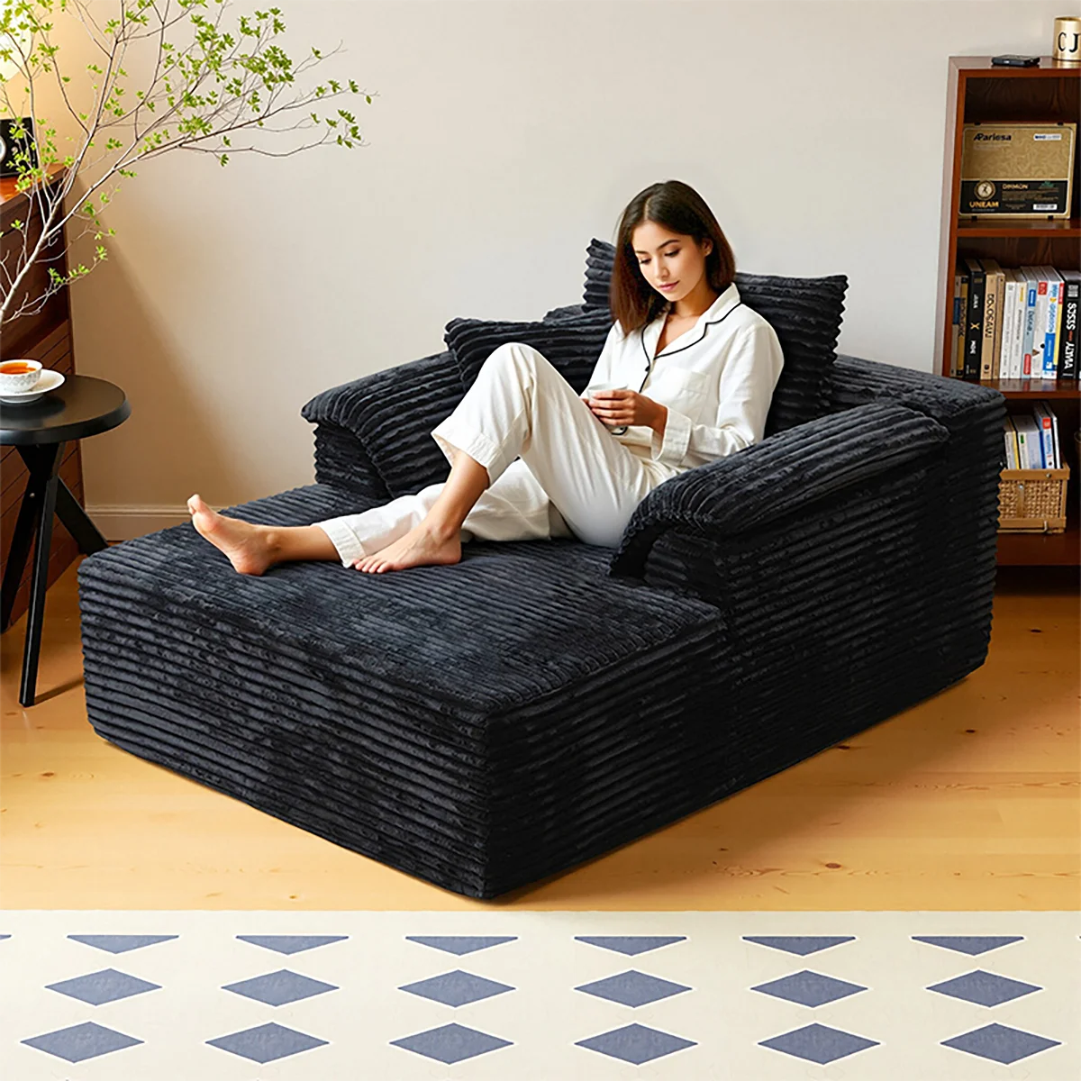 Minimalist Sofa Bed With Cushions No Assembly For Living Room