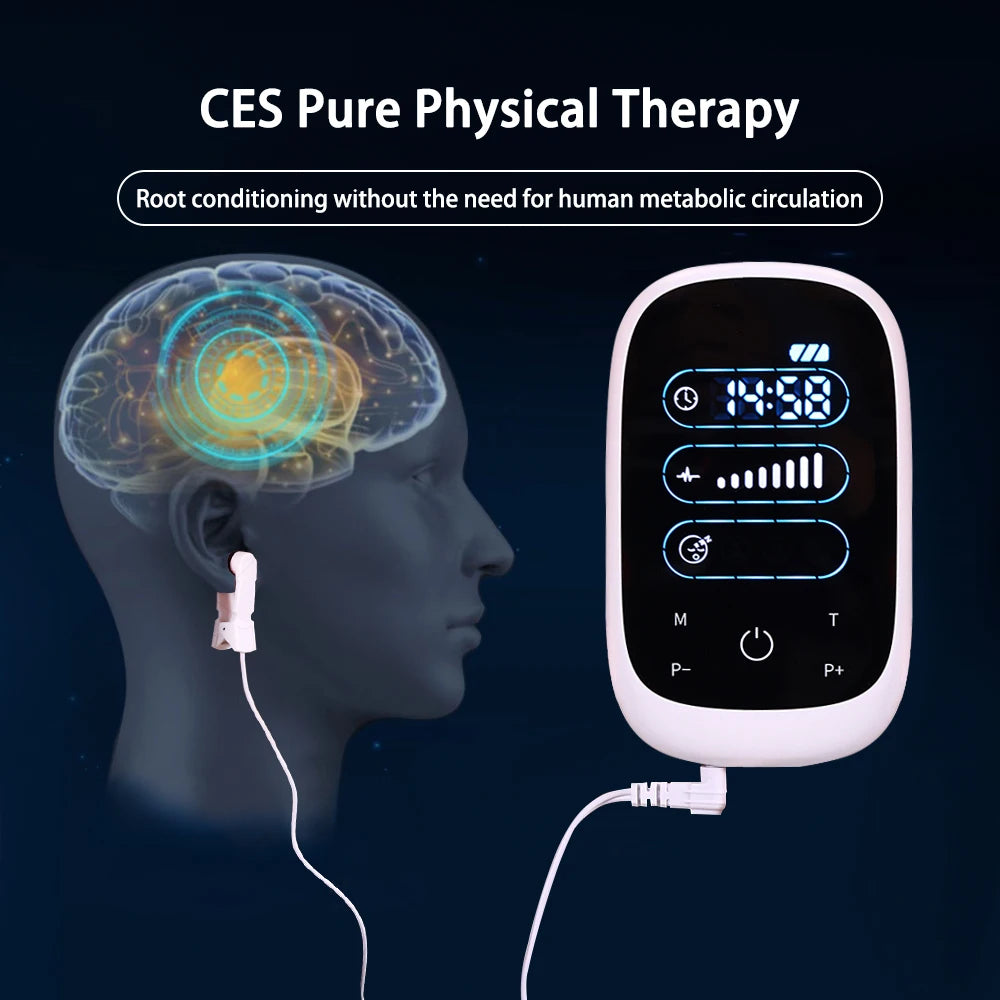 ATANG CES Insomnia Therapy Brain Stimulation Ear Clip