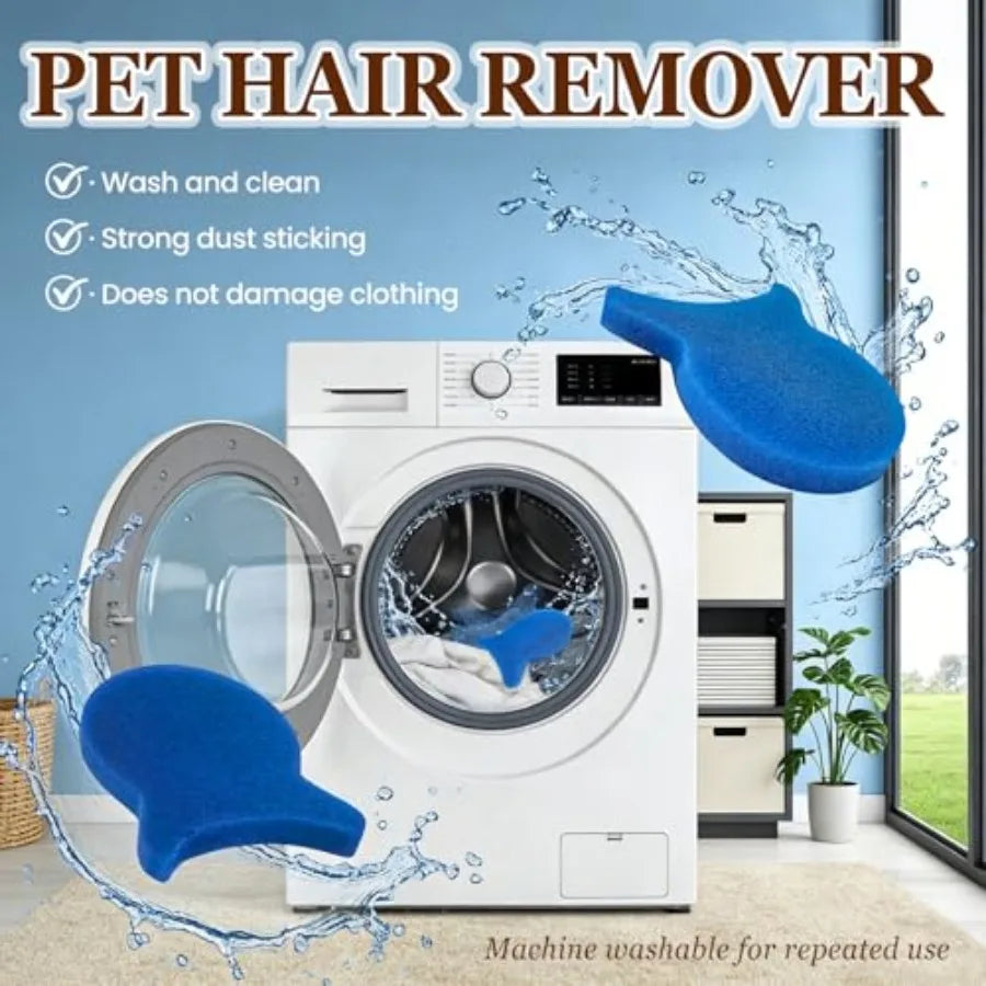 Pet Hair Remover for Laundry, Reusable Dog and Cat Hair Remover Tool, Effectively Removes Pet Hair, Lint and Dander from Beddin